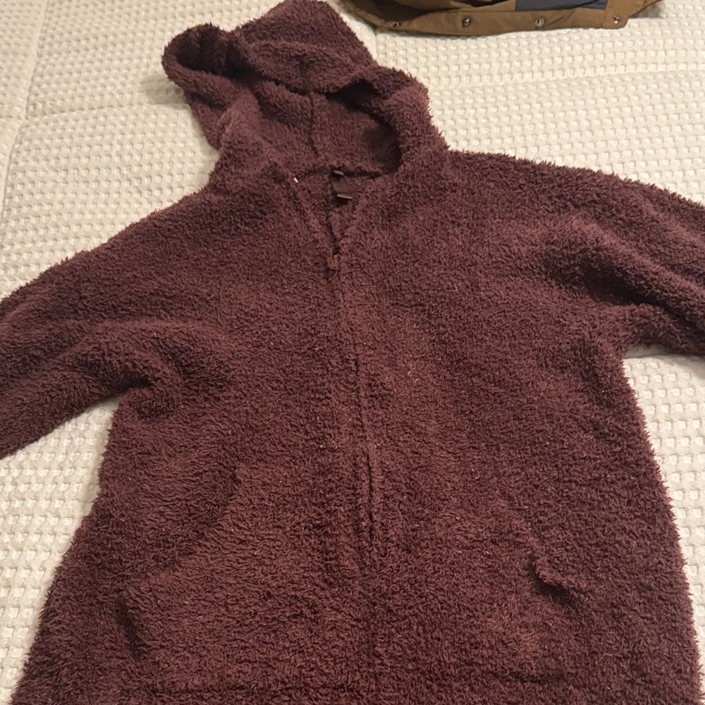 SKIMS cozy body suit in brown, s/m